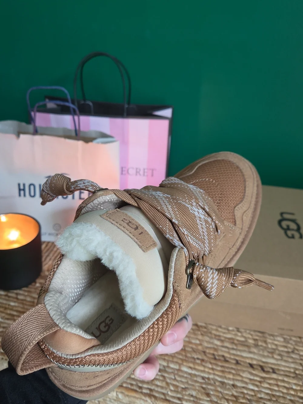 UGG W/Lowmell Chestnut Slip-On Sneakers - Chestnut